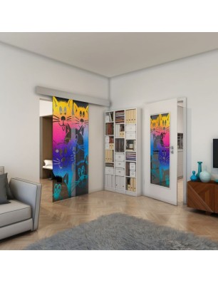 Lichtausschnitt - Fineprint Model 115 Verlauf auf Grauglas