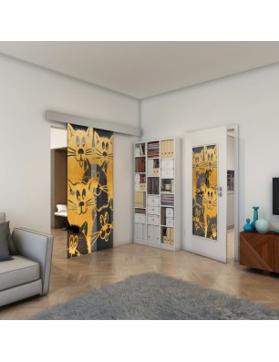 Lichtausschnitt - Fineprint Model 115 Gold auf Grauglas