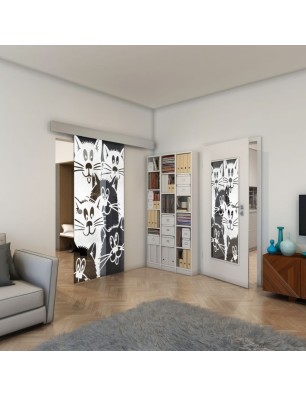 Lichtausschnitt - Fineprint Model 115 Weiss auf Grauglas