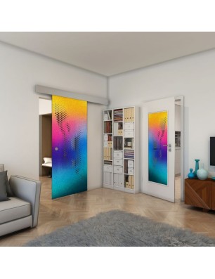 Lichtausschnitt - Fineprint Model 120 Verlauf auf Grauglas