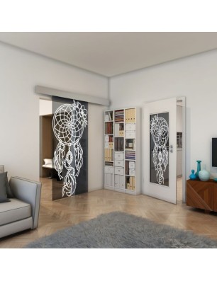 Lichtausschnitt - Fineprint Model 125 Weiss auf Grauglas