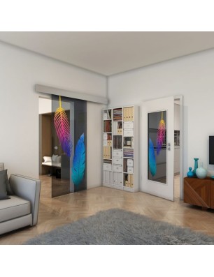 Lichtausschnitt - Fineprint Model 129 Verlauf auf Grauglas