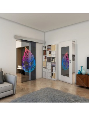 Lichtausschnitt - Fineprint Model 130 Verlauf auf Grauglas