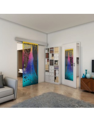 Lichtausschnitt - Fineprint Model 132 Verlauf auf Grauglas