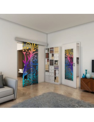 Lichtausschnitt - Fineprint Model 146 Verlauf auf Grauglas