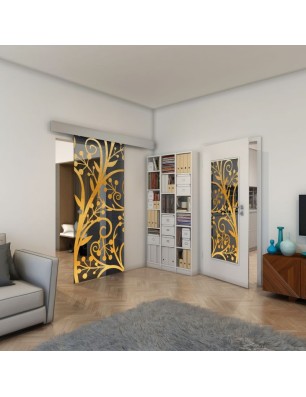 Lichtausschnitt - Fineprint Model 146 Gold auf Grauglas