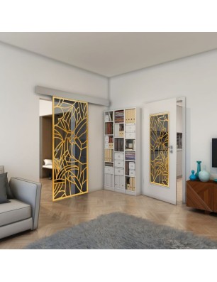 Lichtausschnitt - Fineprint Model 148 Gold auf Grauglas