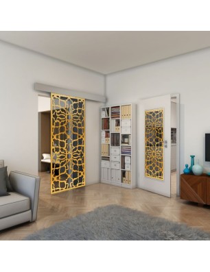 Lichtausschnitt - Fineprint Model 150 Gold auf Grauglas