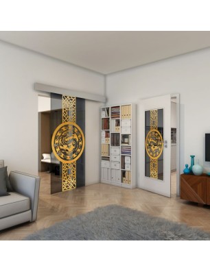 Lichtausschnitt - Fineprint Model 151 Gold auf Grauglas