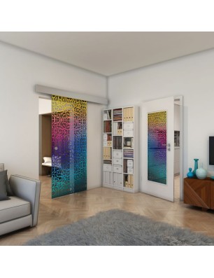 Lichtausschnitt - Fineprint Model 161 Verlauf auf Grauglas