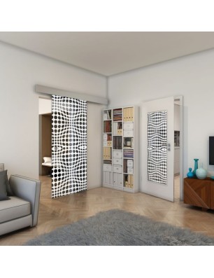 Lichtausschnitt - Fineprint Model 162 Weiss auf Grauglas