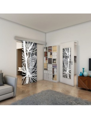 Lichtausschnitt - Fineprint Model 169 Weiss auf Grauglas