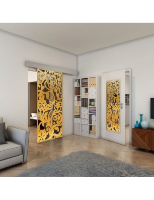 Lichtausschnitt - Fineprint Model 170 Gold auf Grauglas