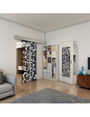 Lichtausschnitt - Fineprint Model 171 Weiss auf Grauglas