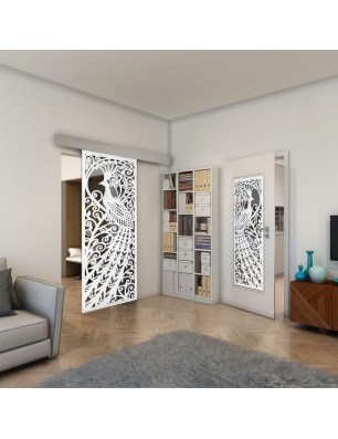 Lichtausschnitt - Fineprint Model 172 Weiss auf Grauglas