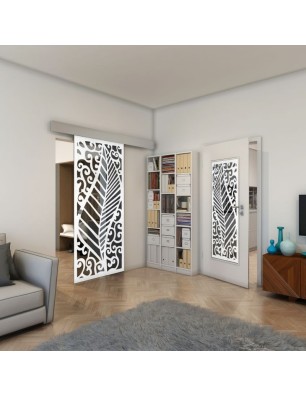 Lichtausschnitt - Fineprint Model 173 Weiss auf Grauglas