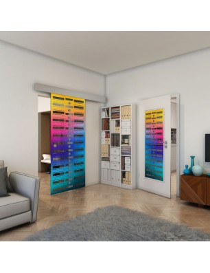 Lichtausschnitt - Fineprint Model 174 Verlauf auf Grauglas