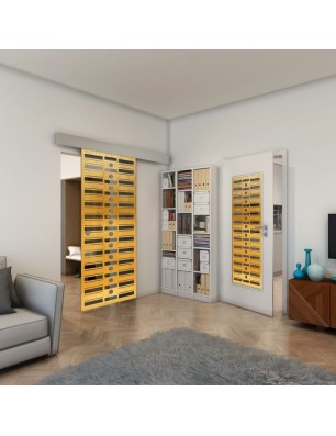 Lichtausschnitt - Fineprint Model 174 Gold auf Grauglas