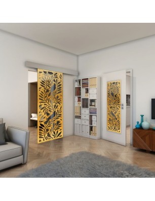 Lichtausschnitt - Fineprint Model 177 Gold auf Grauglas