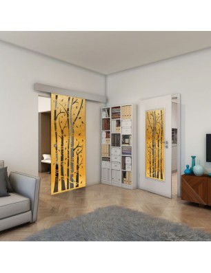 Lichtausschnitt - Fineprint Model 182 Gold auf Grauglas