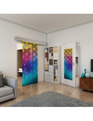 Lichtausschnitt - Fineprint Model 187 Verlauf auf Grauglas