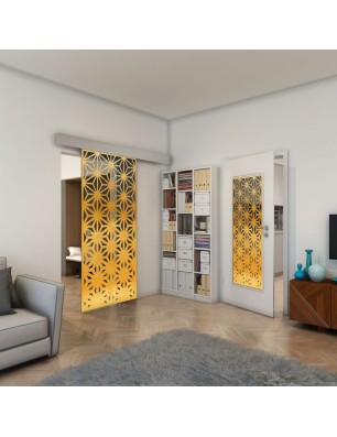 Lichtausschnitt - Fineprint Model 187 Gold auf Grauglas