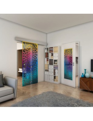 Lichtausschnitt - Fineprint Model 188 Verlauf auf Grauglas