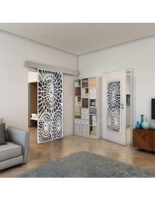 Lichtausschnitt - Fineprint Model 188 Weiss auf Grauglas