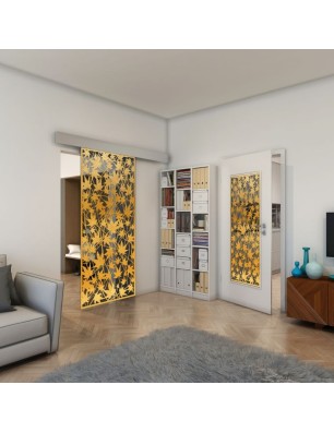 Lichtausschnitt - Fineprint Model 192 Gold auf Grauglas