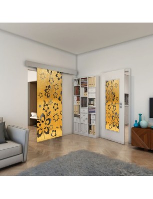 Lichtausschnitt - Fineprint Model 199 Gold auf Grauglas