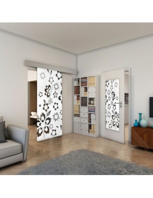 Lichtausschnitt - Fineprint Model 199 Weiss auf Grauglas