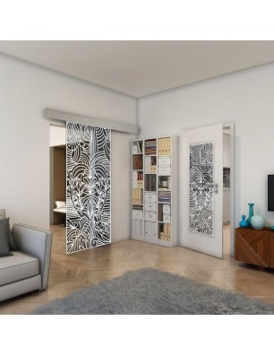 Lichtausschnitt - Fineprint Model 201 Weiss auf Grauglas