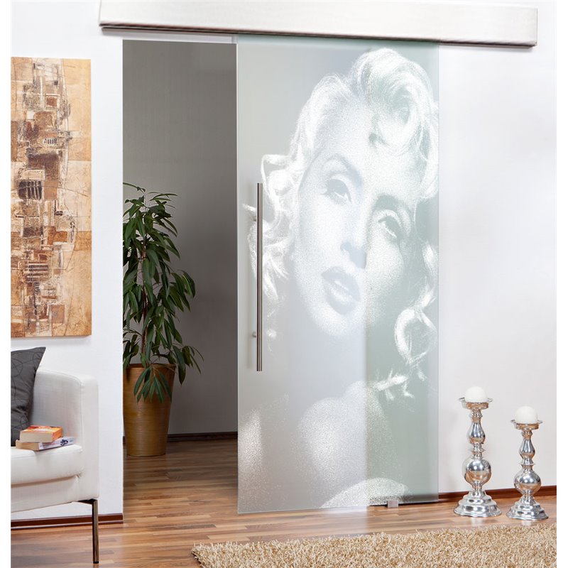Schiebetüren - Schiebetür Monroe gelasert und satiniert Schiebetüren - Schiebetür Monroe gelasert und satiniert