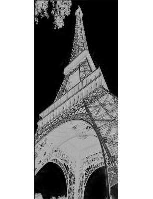 Ganzglastür Eifelturm 3 Gelasert Auf Klarglas