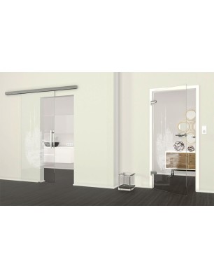 Ganzglastür Istanbul Gelasert Auf Klarglas