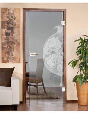 Ganzglastür Fruits 4 Gelasert Auf Klarglas