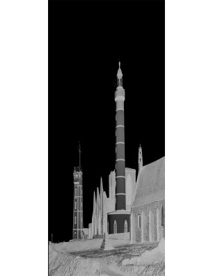 Ganzglastür Leuchtturm 6 Gelasert Auf Klarglas