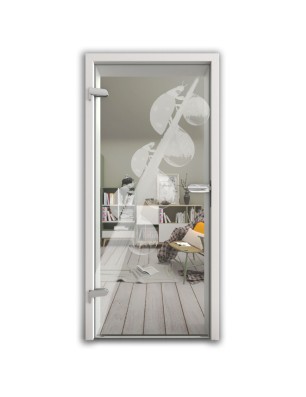 Ganzglastür Maikäfer Gelasert Auf Klarglas