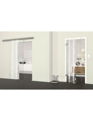 Ganzglastür Abdruck Gelasert Auf Klarglas