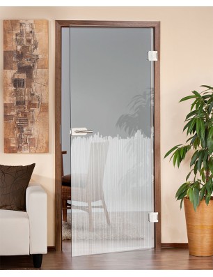 Ganzglastür Sichtschutz Gelasert Auf Klarglas