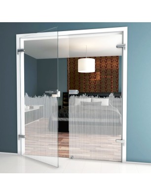 Ganzglastür Sichtschutz Gelasert Auf Klarglas