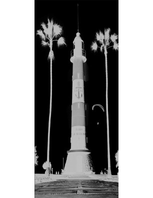 Ganzglastür Leuchtturm 4 Gelasert Auf Klarglas