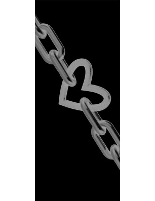 Ganzglastür Kette Gelasert Auf Grauglas