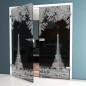 Ganzglastür Eifelturm 2 Gelasert Auf Grauglas Ganzglastür Eifelturm 2 Gelasert Auf Grauglas