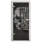 Ganzglastür Wild and Free Gelasert Auf Grauglas Ganzglastür Wild and Free Gelasert Auf Grauglas