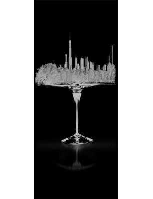 Ganzglastür My City Gelasert Auf Grauglas