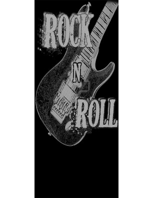 Ganzglastür Guitar Gelasert Auf Grauglas