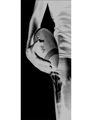 Ganzglastür American Footbal Gelasert Auf Grauglas