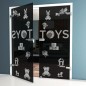 Ganzglastür Toys Gelasert Auf Grauglas Ganzglastür Toys Gelasert Auf Grauglas