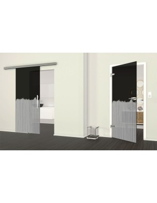 Ganzglastür Sichtschutz Gelasert Auf Grauglas